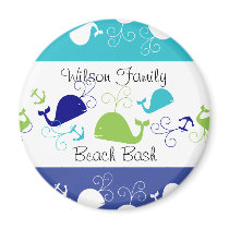 Anchors-a-Whale Refrigerator Magnets