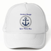 Anchors Aweigh Personalised hat
