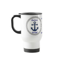 Anchors Aweigh Personalised Travel Mug