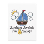 Anchors Aweigh Sixth Birthday Invites