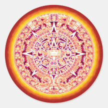 Ancient Aztec Calendar Sticker