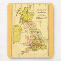 Ancient Britain Map Mouse Pad