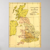 Ancient Britain Map Poster