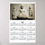 Ancient Chinese Sculpture Poster Calendar