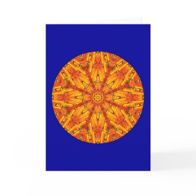 Ancient Echoes Crystal Mandala Greeting Cards by Aquavel