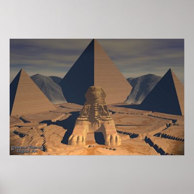 Ancient Egypt - The Sphinx Poster by Extreme_Themes_Digit
