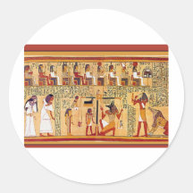 Ancient Egyptian Book of the Dead. Round Stickers