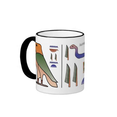 Ancient Egyptian Hieroglyphics Mug by cre8iveheart