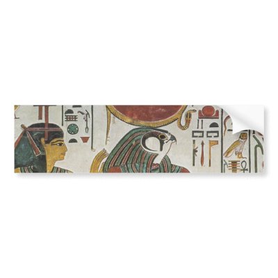 Ancient Egyptian Horus Bumper Sticker by MidnightDreamer