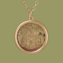 Ancient Egyptian Temple Wall Art necklaces