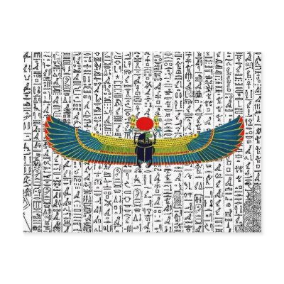 Ancient Egyptian Winged Scarab Post Cards by Pixelchicken