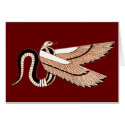 Ancient Egyptian Winged Serpent Symbol cards