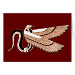 Ancient Egyptian Winged Serpent Symbol cards