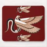 Ancient Egyptian Winged Serpent Symbol mousepads