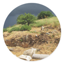 Ancient  Ephesus - BEAUTIFUL LANDSCAPE Round Sticker