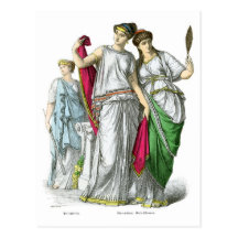 Ancient Greek Priestess and Noble Women Postcard
