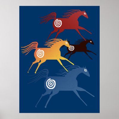 Ancient Horses  Poster by Lotacats