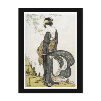 Ancient Japanese Art Postcard by DDMcollections