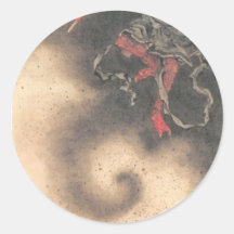 Ancient Japanese Demon Painting Stickers