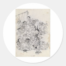 Ancient Japanese Drawing Stickers