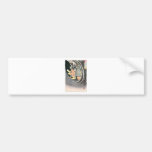 Ancient Japanese Samurai Painting Bumper Sticker