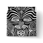 Ancient Maori Moko tribal tattoo design. Pin
