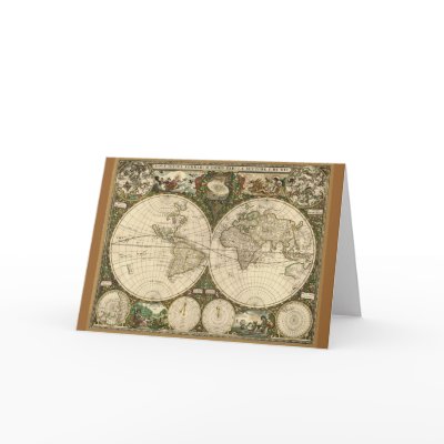 Ancient Map Series Cards by RavenSpiritPrints