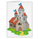 Ancient mediaeval castle cards