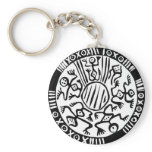 Ancient Mexican Design Keychain