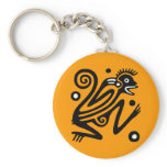 Ancient Mexican Motif Key Chain