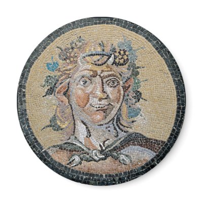 Ancient Roman Satyr Mosaic by ShovelTest