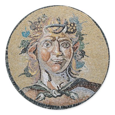 Ancient Roman Satyr Mosaic by ShovelTest