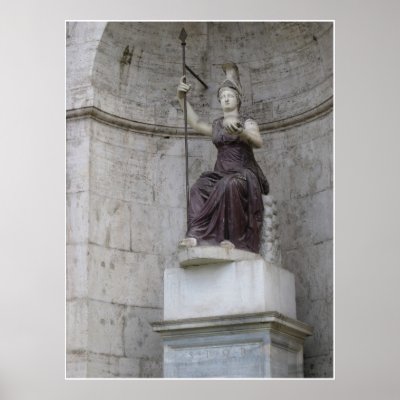 Ancient Roman Statue in Italy Posters by Nero0788