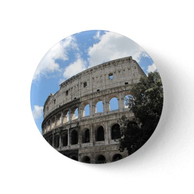 Ancient Rome Colosseum Pinback Button by gothicarts