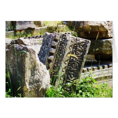 Ancient ruins in Ephesus Card by gothicarts