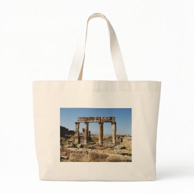 Ancient Ruins Pictures APOLLO'S TEMPLE Canvas Bag by oldsaltydog