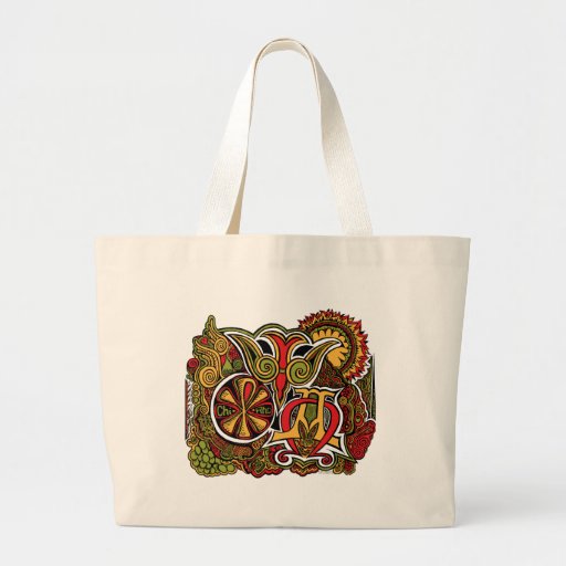 ancient signs tote bags