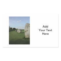 Ancient Stone Circle. Avebury, Wiltshire, England. Rectangular Stickers