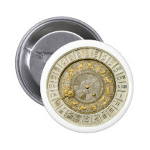 Ancient Venice clock Button