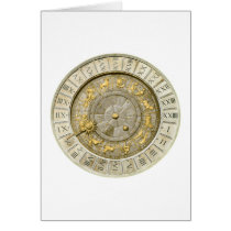 Ancient Venice clock Greeting Card