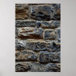 Ancient wall, Florence, Italy Print