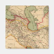 Ancient world empires of the Persians,Macedonians Refrigerator Magnet