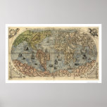 Ancient World Forlani Map By Paolo Forlani 1565 posters