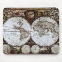 Ancient World Map Mouse Pad