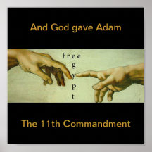 And God Gave Adam the 11th Commandment... Print