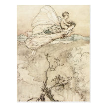 And Her Fairy Sen Postcard