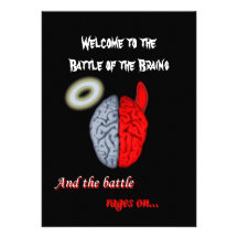 And the Battle Rages On (Good vs Evil) Invitations