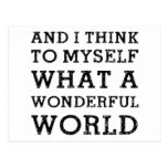 And Wonderful World postcards