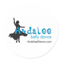Andalee Belly Dance Merchandise Round Stickers