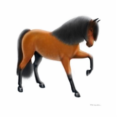 Andalusian Horse Holiday Ornament Photo Cut Out by twopurringcats